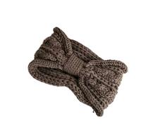 Winter Knitted Headbands Plush Head Bands Women Warm Ear Warmer Cross Knot Turban Headwear Hair Band Accessories(Color 3)