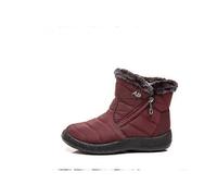 Winter Ladies Shoes High Quality New Large Size Warm Snow Boots Fashion Side Zipper Cotton Shoes Mom Shoes Casual Home Shoes for Women 2025