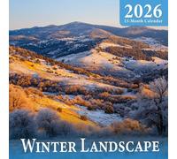 Winter Landscape 2026 Calendar: breathtaking snowscapes, icy rivers, and frozen nature