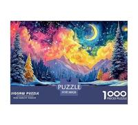 Winter Landscape with Trees 1000 Stück Ökopapier Puzzle Colorful Landscape Stressabbau Familienspiel Puzzles Als Geburtstagsgeschenke 38x26cm/1000pcs