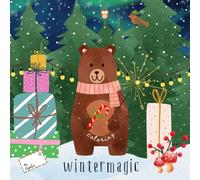 Winter Magic Coloring Book - Cozy Moments and Cheerful Adventures: 35 Cute and Friendly Animals Enjoying a Winter Wonderland - A Whimsical Coloring Book for All Ages (Woodland Animals)