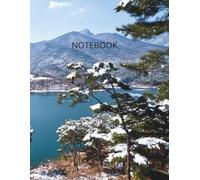 Winter Mountain Lake Notebook: A4 Grid Notebook with a Peaceful Snowy Mountain Lake (Winter Themes)