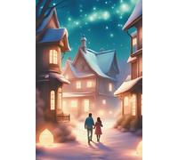 Winter Night Stroll Journal: Lined Notebook for Cozy Reflections