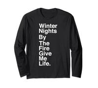 Winter Nights by The Fire Give Me Life Quote Manga Larga