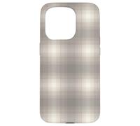 Winter Plaid Collection - Light Grey Print Pattern Carcasa para iPhone 15 Pro