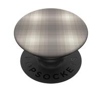 Winter Plaid Collection - Light Grey Print Pattern PopSockets PopGrip Adhesivo
