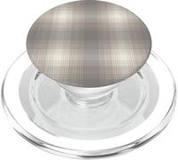Winter Plaid Collection - Light Grey Print Pattern PopSockets PopGrip para MagSafe