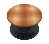 Winter Plaid Collection - Pumpkin Spice Pattern PopSockets PopGrip Adhesivo