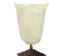 Winter Plant Cover, Freeze Protection with Zipper and Drawstring, Tear-Resistant Non-Woven Bag for Outdoor Shrubs, Potted Vegetables, Gardening Supplies, Cold Weather Frost Shield, Cream