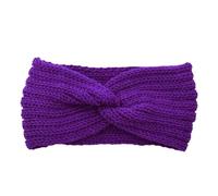 Winter Plush Knitted Headband For Women Girls Warm Elastic Hairbands Hand Made Headscarf Bandana Headwear(Color-34)