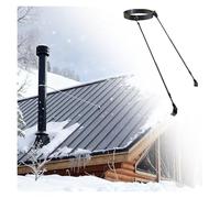 Winter Roof Chimney Bracket, Universal 3.3-15.9in Extended Roof Chimney Support Bracket Kit Waterproof & Rustproof(Hoop Dia - 3 9/16"(90mm))