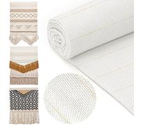 Winter Shore Tela para Bordar Grande de 200 x 216 cm - Tela de Monje Primaria Sobrehilado con Líneas Marcadas, Tufting, Bordado a Maquina Tufting - Tejido Algodón Poliéster Tufting Gun, Punch Needle