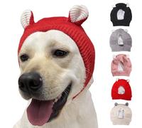 Winter Soft Warm Rabbit Ear Design Puppy Caps, Beanie Dog Hat, Fashion Soft Winter Warm Rabbit Ear Design Puppy Caps, For Large Dogs and Cats.(Red,L)