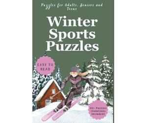 Winter Sports Puzzles: Fun Puzzle Collection Featuring Winter Sports Word Searches, Crosswords and Sudoku | Skiing, Snowboarding, Ice Skating, Hockey ... | Gift for Vacations, Holidays and Free Times