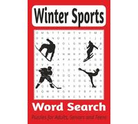 Winter Sports Word Search Puzzle Book: Word Searches with Easy to Read Print About Winter Sports, Cold Weather Activities and more. 6 x 9 inches, 110 pages | 50+ puzzles. Fun for All Ages.