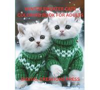 WINTER SWEATER CATS COLORING BOOK FOR ADULTS