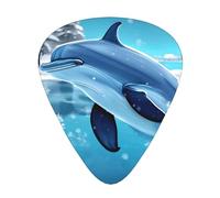 Winter the Dolphin - 12 púas de guitarra por paquete, disponibles en 3 grosores diferentes, adecuadas para guitarras eléctricas, ukeleles, etc.