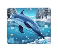 Winter The Dolphin - Alfombrilla de ratón para juegos, 10 x 12 pulgadas, código múltiple