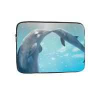 Winter the Dolphin - Bolsa para portátil de 17 pulgadas, funda protectora interior, portátil y adecuada para viajes de negocios o viajes