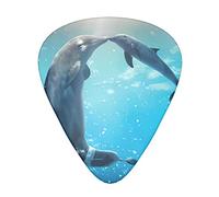 Winter The Dolphin - Púas de guitarra clásicas, triángulo, bajo, acústica y eléctrica, para guitarristas, 12 piezas
