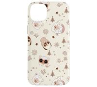 Winter Theme Retro Christmas Groovy Llama Penguins Sheep Carcasa para iPhone 14 Plus