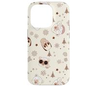 Winter Theme Retro Christmas Groovy Llama Penguins Sheep Carcasa para iPhone 14 Pro