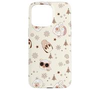 Winter Theme Retro Christmas Groovy Llama Penguins Sheep Carcasa para iPhone 15 Pro MAX