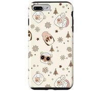 Winter Theme Retro Christmas Groovy Llama Penguins Sheep Carcasa para iPhone 7 Plus/8 Plus
