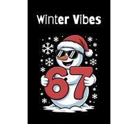 Winter Vibes 6 7: Six Seven Lined Notebook for Notes, Writing and School Use