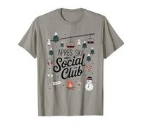 Winter Vibes A PRES Ski Social Club Esquí Nieve Fiesta Camiseta