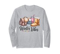 Winter Vibes Christmas Girl Cozy Season Women Bonita Navidad Manga Larga