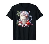 Winter Vibes with Warm Wishes For Hot Cocoa Chocolate Lover Camiseta
