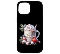 Winter Vibes with Warm Wishes For Hot Cocoa Chocolate Lover Carcasa para iPhone 15