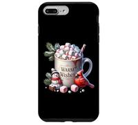 Winter Vibes with Warm Wishes For Hot Cocoa Chocolate Lover Carcasa para iPhone 7 Plus/8 Plus