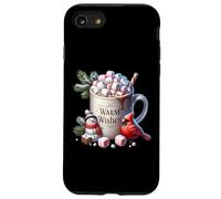 Winter Vibes with Warm Wishes For Hot Cocoa Chocolate Lover Carcasa para iPhone SE (2020) / 7/8