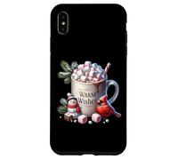 Winter Vibes with Warm Wishes For Hot Cocoa Chocolate Lover Carcasa para iPhone XS MAX