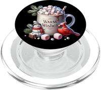Winter Vibes with Warm Wishes For Hot Cocoa Chocolate Lover PopSockets PopGrip para MagSafe
