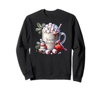 Winter Vibes with Warm Wishes For Hot Cocoa Chocolate Lover Sudadera