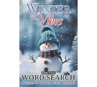 Winter Vibes Word Search Puzzle Book: Word Searches with Easy to Read Print about Winter, Christmas and More | 6x9 Inches, 50+ Original Puzzles | Gift for Vacations, Holidays and Time Off