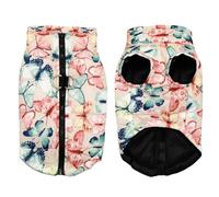 Winter Warm Cold-Proof Snow Bulldogs Schnauzers Pugs Chihuahuas Jacket with Zippers Waterproof Pet Coat Clothing,A,S