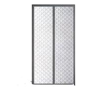 Winter Warm Cotton Door Curtain, Windproof And Cold Proof(Grey-height 185cm,Width 190cm)