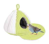 Winter Warm Hanging Bird Nest with Cushion,Easy Installation Soft Cozy Plush Parrot Cave,Washable Hanging Hammock Birds Bed for Budgerigar Finches Hamsters