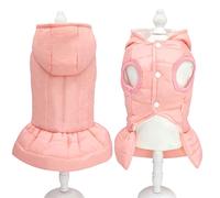 Winter Warm Pet Chihuahua Dog Clothes Princess Dog Jacket Coat Pet Clothing for Small Medium Dogs Cats Pitbull Outfit Dress (A XL Code)