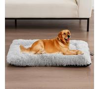 Winter Warm Plush Pet Sleeping Mat,Soft Cozy Dog Bed with Non-Slip Bottom,Washable Indoor Pet Beds with Airing Hook for Small Medium Large Dogs (Light Grey, S:60 * 40cm/23.62 * 15.75in)