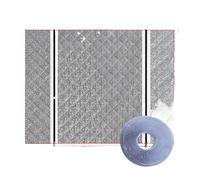 Winter White Thick Cotton Curtains, Windproof, Cold Proof, Light Blocking, Waterproof, Fully Sealed Windows For Household Use(Width170cm,Hight100CM)