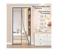 Winter Windproof And Warm Curtains, Air Conditioning Door, Partition, Cold Blocking, And Curtain(Grey-height 195cm,Width 100cm)