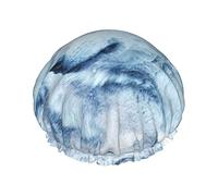 Winter Wolf Reutilizable Impermeable Lavable Ajustable Adecuado para mujeres Todas las longitudes de cabello Gorro de ducha