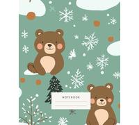 Winter Wonderland Bear Notebook: This charming notebook captures the cozy essence of winter with adorable bears, snowy trees, and playful snowflakes.