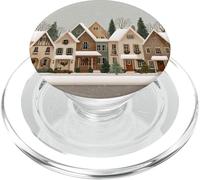 Winter Wonderland Christmas Village - Acuarela PopSockets PopGrip para MagSafe