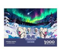 Winter Wonderland en Rovaniemi, Laponia Puzzle De Madera Impermeable Puzzles De 1000 Piezas Regalos para Adultos Desafiante Y Estimulante Rompecabezas Juegos Desafiantes